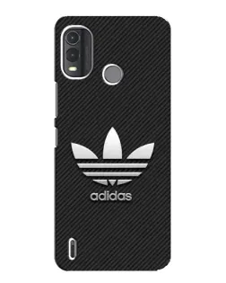 Чехол для Nokia G11 Plus с картинкой «Adidas Карбоновая текстура»