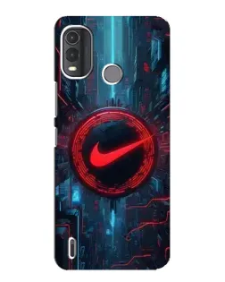 Чехол для Nokia G11 Plus с картинкой «Техногенный стиль Nike»