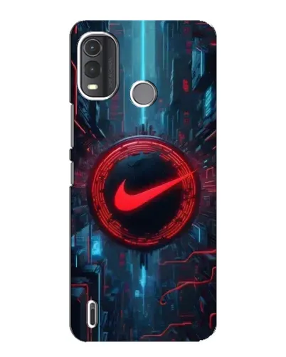 Чехол для Nokia G11 Plus с картинкой «Техногенный стиль Nike»