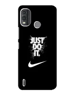Чехол для Nokia G11 Plus с картинкой «Текстовый принт Nike»