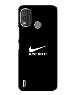 Чехол для Nokia G11 Plus с картинкой «Минимализм от Nike»