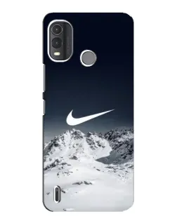 Чехол для Nokia G11 Plus с картинкой «Nike — зимние горы»