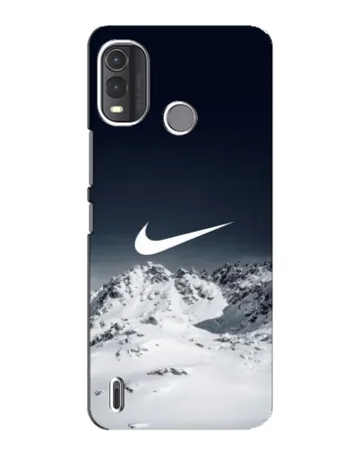 Чехол для Nokia G11 Plus с картинкой «Nike — зимние горы»