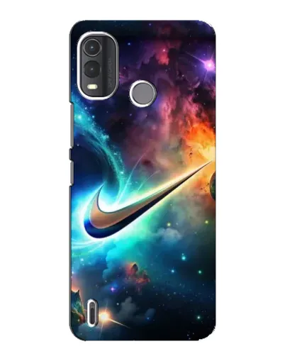 Чехол для Nokia G11 Plus с картинкой «Космический Nike Swoosh»