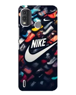 Чехол для Nokia G11 Plus с картинкой «Коллекция кроссовок Nike»