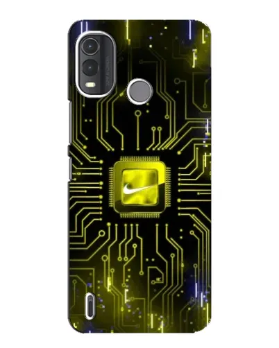 Чехол для Nokia G11 Plus с картинкой «Nike — золотая искра»
