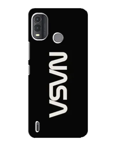 Чехол для Nokia G11 Plus с картинкой «NASA — вертикальный логотип»