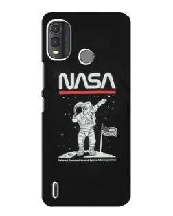 Чехол для Nokia G11 Plus с картинкой «NASA — шагаем по Луне»
