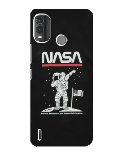Чехол для Nokia G11 Plus с картинкой «NASA — шагаем по Луне»