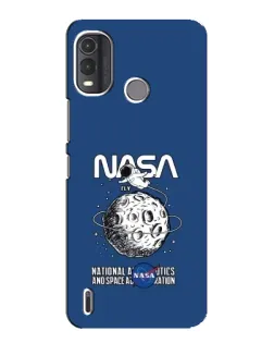 Чехол для Nokia G11 Plus с картинкой «NASA — лунная миссия»