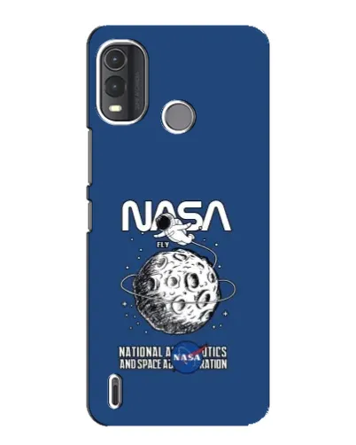 Чехол для Nokia G11 Plus с картинкой «NASA — лунная миссия»