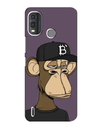 Чехол для Nokia G11 Plus с картинкой «Bored Ape в кепке»