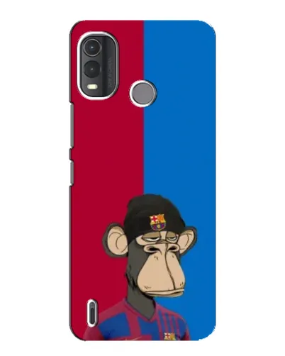 Чехол для Nokia G11 Plus с картинкой «Bored Ape — фанат Барсы»