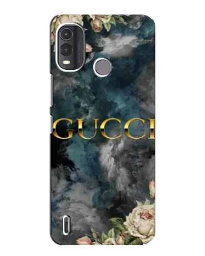 Чехол для Nokia G11 Plus с картинкой «Абстрактные цветы Gucci»