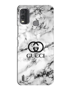 Чехол для Nokia G11 Plus с картинкой «Gucci — мраморный шик»