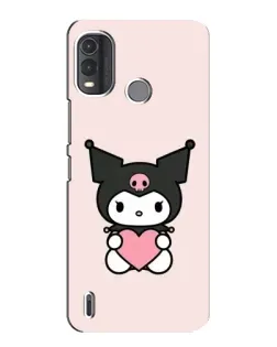 Чехол для Nokia G11 Plus с картинкой «Kuromi и сердце»