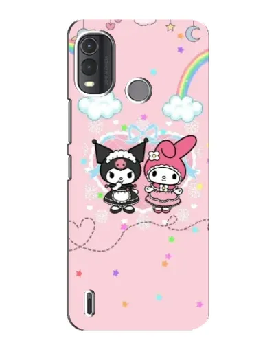 Чехол для Nokia G11 Plus с картинкой «My Melody и Kuromi»
