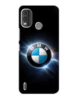 Чехол для Nokia G11 Plus с картинкой «BMW — неоновое сияние»