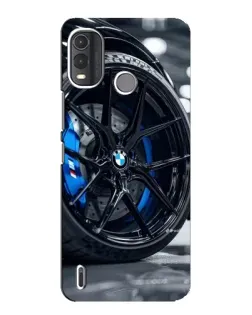 Чехол для Nokia G11 Plus с картинкой «Колесо BMW вблизи»