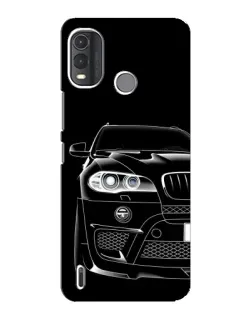 Чехол для Nokia G11 Plus с картинкой «Темный силуэт BMW»