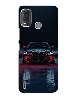 Чехол для Nokia G11 Plus с картинкой «BMW на мокрой дороге»