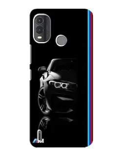 Чехол для Nokia G11 Plus с картинкой «Силуэт BMW в темноте»