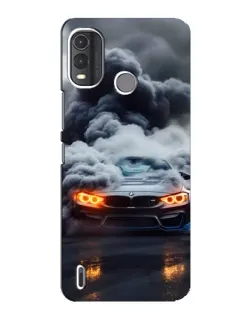 Чехол для Nokia G11 Plus с картинкой «BMW в дыму»