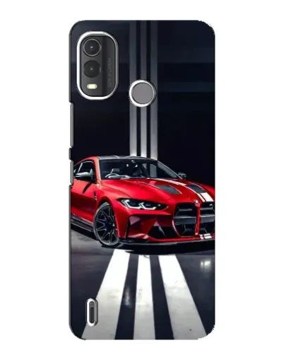 Чехол для Nokia G11 Plus с картинкой «Красная BMW на дороге» Чехол для Nokia G11 Plus с картинкой «Красная BMW на дороге»