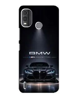 Чехол для Nokia G11 Plus с картинкой «BMW сквозь ночной город» Чехол для Nokia G11 Plus с картинкой «BMW сквозь ночной город»