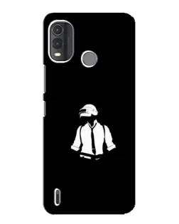 Чохол для Nokia G11 Plus з картинкою «PUBG — білий шолом»