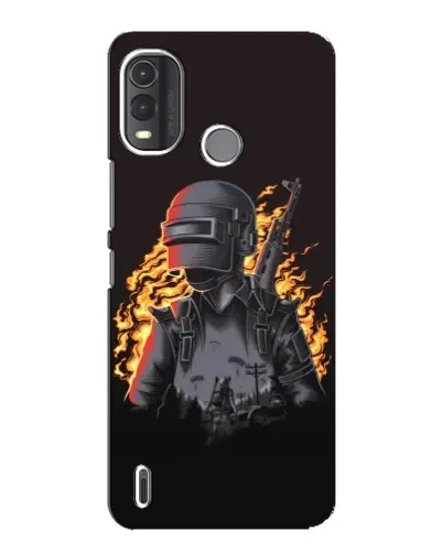 Чохол для Nokia G11 Plus з картинкою «PUBG — вогняний силует»