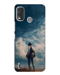 Чохол для Nokia G11 Plus з картинкою «Герой PUBG на скелі»