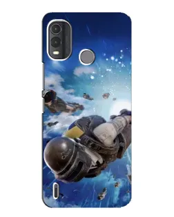 Чохол для Nokia G11 Plus з картинкою «Десант PUBG — стрибок»