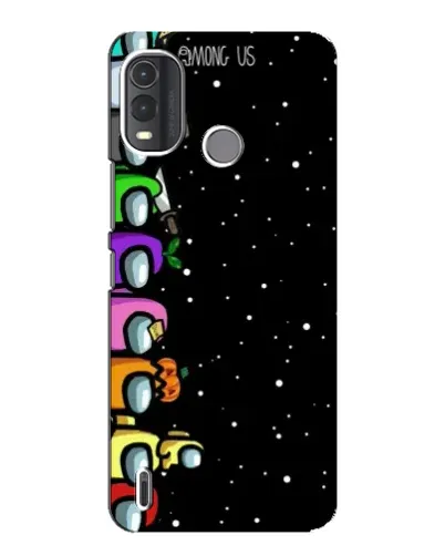Чехол для Nokia G11 Plus с картинкой «Команда Among Us»