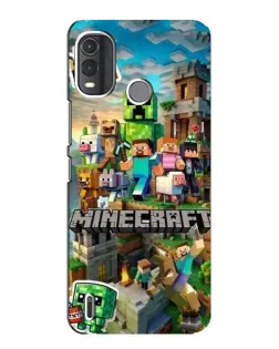Чохол для Nokia G11 Plus з картинкою «Замок Minecraft»
