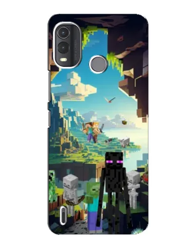 Чохол для Nokia G11 Plus з картинкою «Ендермен у лісі» Чохол для Nokia G11 Plus з картинкою «Ендермен у лісі»