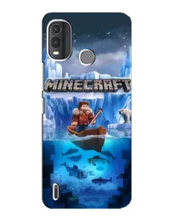 Чохол для Nokia G11 Plus з картинкою «Minecraft льодянийсвіт»