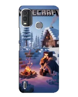 Чохол для Nokia G11 Plus з картинкою «Зимовий Minecraft»