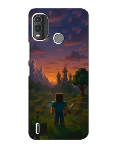 Чохол для Nokia G11 Plus з картинкою «Стів біля вежі» Чохол для Nokia G11 Plus з картинкою «Стів біля вежі»