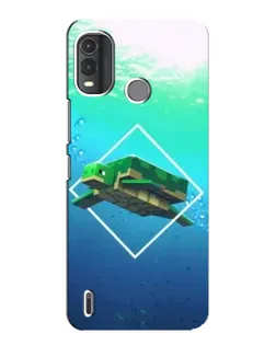 Чехол для Nokia G11 Plus с картинкой «Черепаха Minecraft»