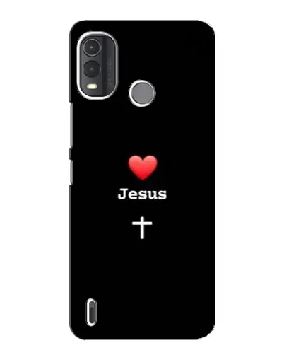 Чехол для Nokia G11 Plus с картинкой «Сердце - Jesus»