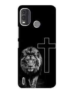 Чехол для Nokia G11 Plus с картинкой «Лев и Крест»