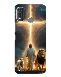 Чехол для Nokia G11 Plus с картинкой «Лев Иуды и Свет»