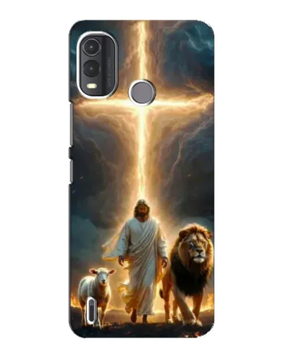 Чехол для Nokia G11 Plus с картинкой «Лев Иуды и Свет»