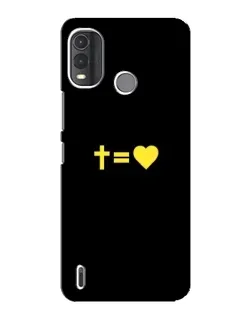 Чехол для Nokia G11 Plus с картинкой «Сердце и Крест»
