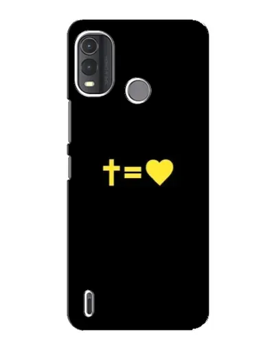 Чехол для Nokia G11 Plus с картинкой «Сердце и Крест»