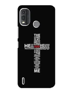Чехол для Nokia G11 Plus с картинкой «Текстовый крест»