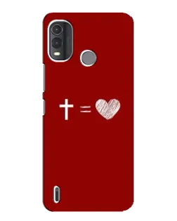 Чехол для Nokia G11 Plus с картинкой «Уравнение любви»
