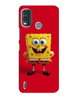 Чехол для Nokia G11 Plus с картинкой «Спанч Боб на красном»