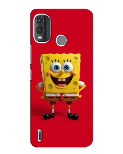 Чехол для Nokia G11 Plus с картинкой «Спанч Боб на красном»